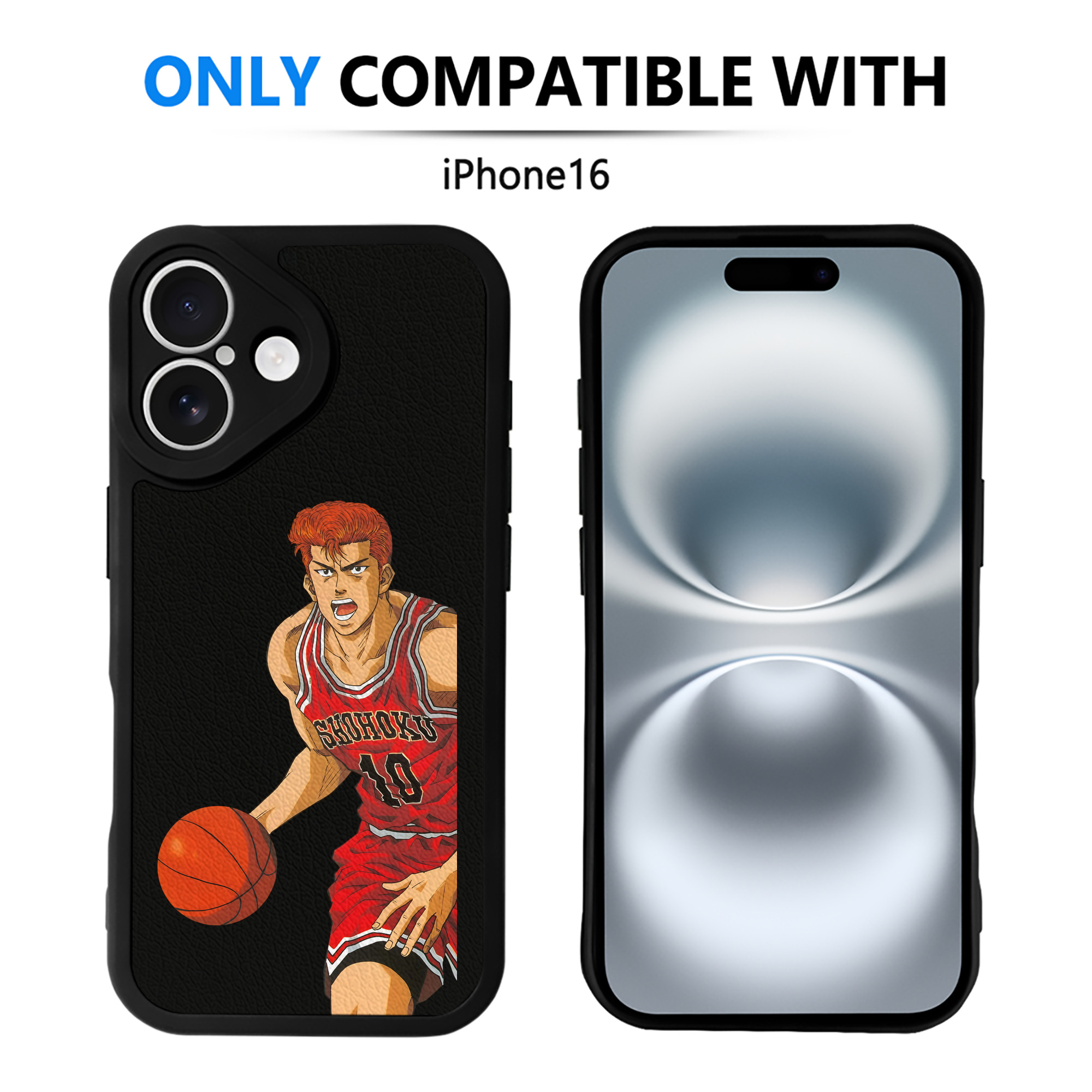 （画像用） SLAM DUNK／スラムダンク 【iPhone 16シリーズ対応】シリコンスマホケース（レザー調） 材質：シリコン